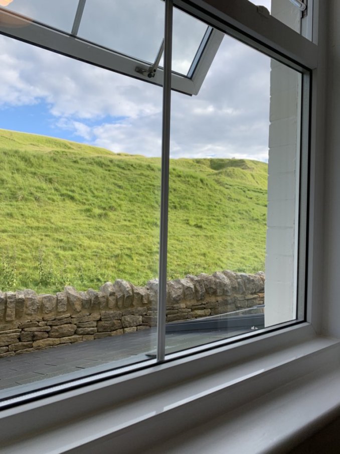 window out back of cleeve hill